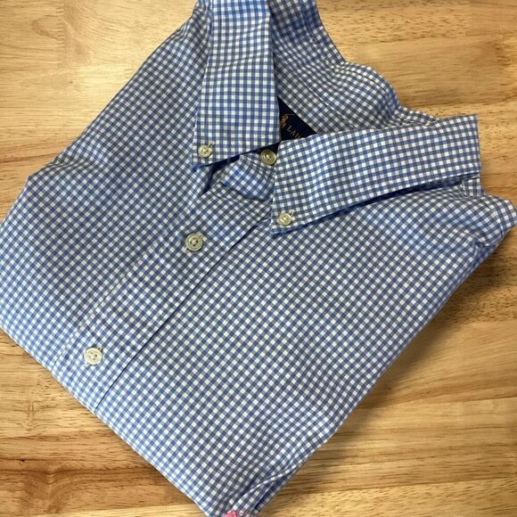Men’s Ralph Lauren Big & Tall Gingham Plaid Long Sleeved Button Down - 4XB - Picture 1 of 8